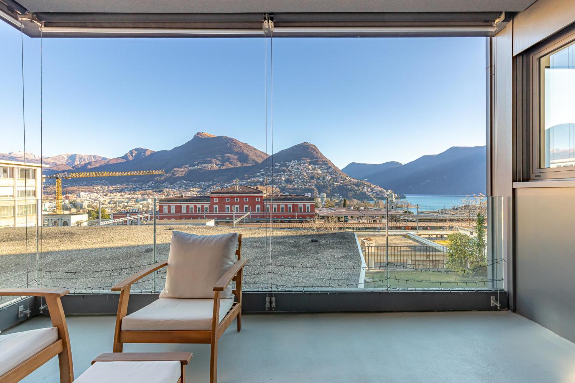 Imperial Of Lugano 3 With A Lake View Behind The Station And 10 Min From The Lake Of Λουγκάνο Εξωτερικό φωτογραφία